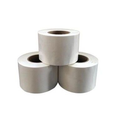 LDPE Beyaz daraltma bantı 100mm Genişliği 30m Uzunluğu 3' plastik çekirdeği ile