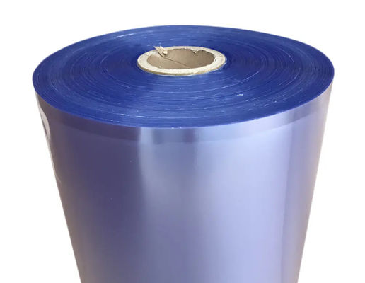 19 Mikron Açık Pvc Kısaltma Sargı Film Rulo Merkeze Katlanmak Düşük Sıcaklık Kısaltma