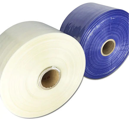 19 Mikron Açık Pvc Kısaltma Sargı Film Rulo Merkeze Katlanmak Düşük Sıcaklık Kısaltma