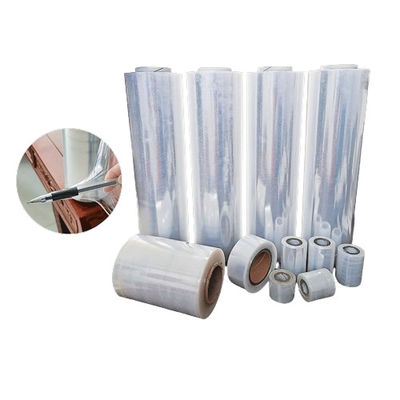 50mm Yumuşak LDPE Stretch Film Roll Makine Sarma için Şeffaf LDPE Yaprak