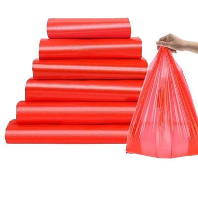 Orta Kaliteli Tekrardan Kullanılabilir Plastik Yelek Taşıyıcı Çantalar HDPE LDPE Renkli Tişört Çantaları