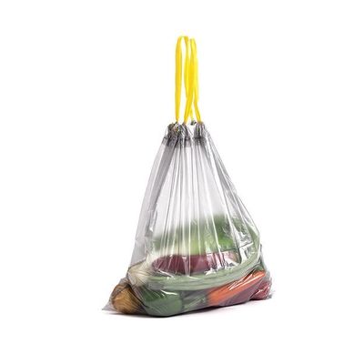 Tekrar kullanılabilir Biyodegradable PLA Market Çantası Rulo Üzerinde Komposta edilebilir Plastik Alışveriş Çantası
