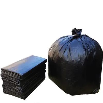 Siyah 25 Mikron Çöp Kutusu Liner Poly Ayrı Çöp Kutusu Torbaları