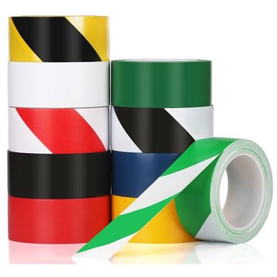 Yapışkan Güvenlik Çizgili Yer İşaretleme Teypleri BOPP Biaxially Oriented Polypropylene
