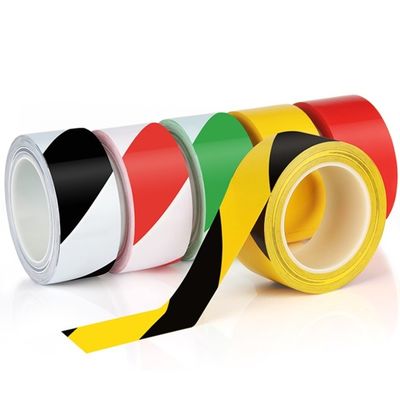 Yapışkan Güvenlik Çizgili Yer İşaretleme Teypleri BOPP Biaxially Oriented Polypropylene