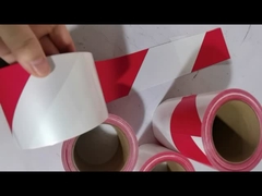 Beyaz ve kırmızı uyarı bantı PE koruyucu film bantı